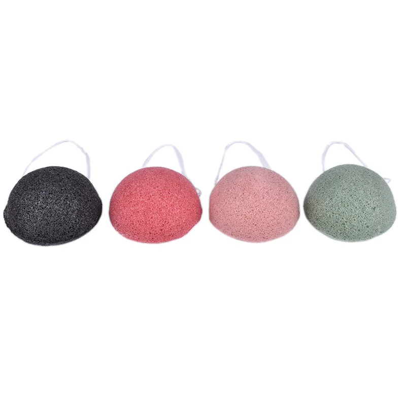 Wholesale 100% natural facial  konjac sponge  for all skin type Face Washing cosmetic powder puff