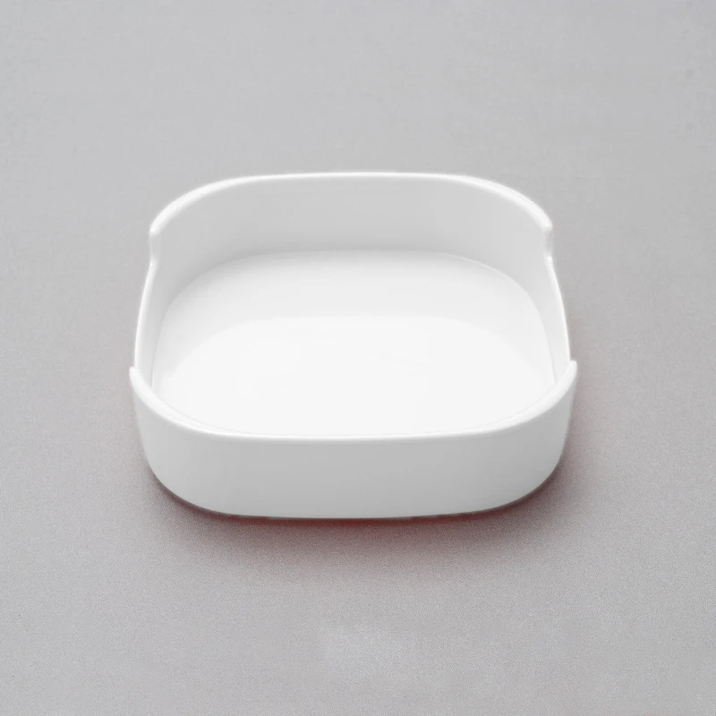 Custom Red Square Melamine Food Container Lightweight Dining Plate for BBQ and Hot Pot Restaurants
