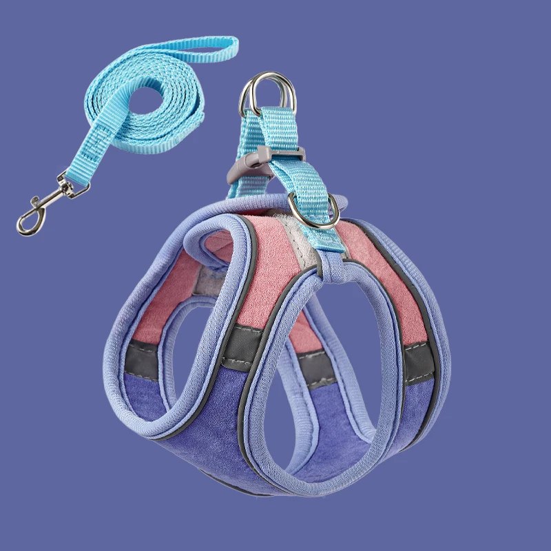 Wholesale Cat Harness Vest Custom Pet Chest Strap Breathable Cat Vest Harness and Leash Set OEM/ODM