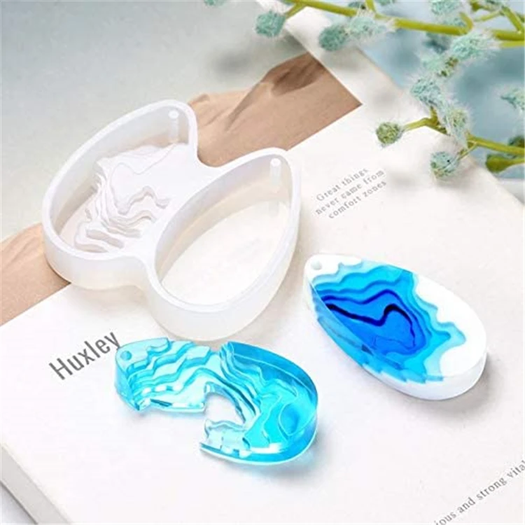 Amazon Hot 2020 New 3PCS Creative Island Beach Patterns Pendant Silicone Resin Molds TOYS0306