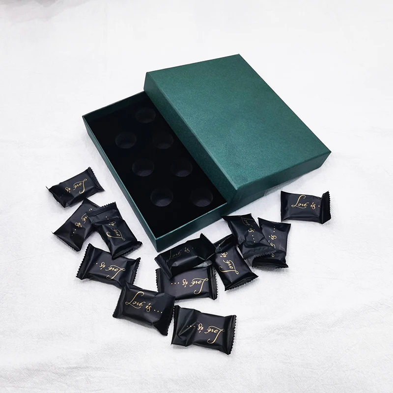 luxury Recyclable kitkat paper gift chocolate packaging box with dividers