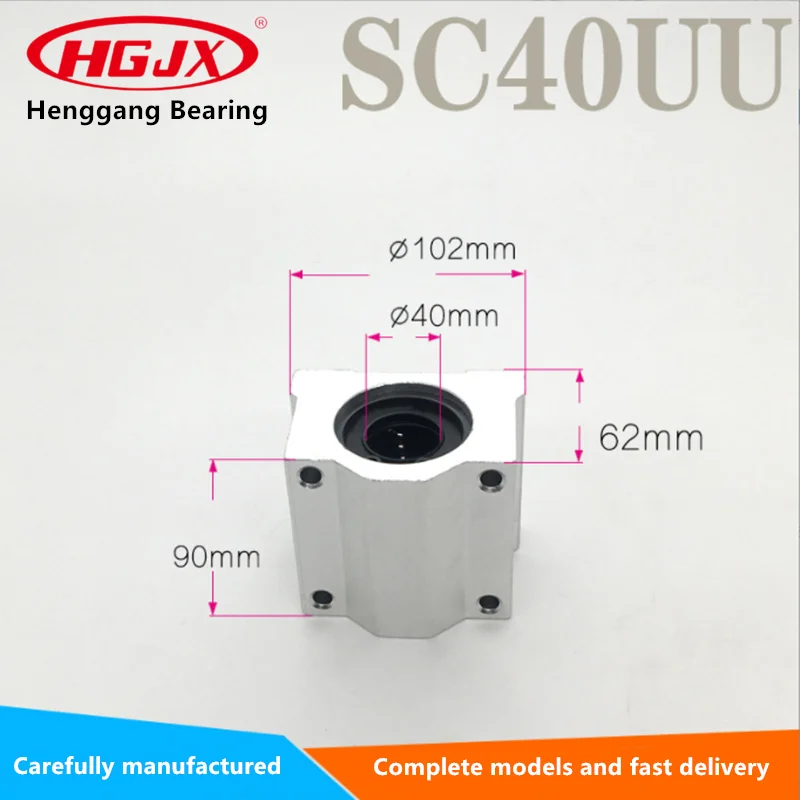 Axis Aluminium Housing Linear Motion Ball Slide Unit SC40LUU Linear Bearing SC40LUU