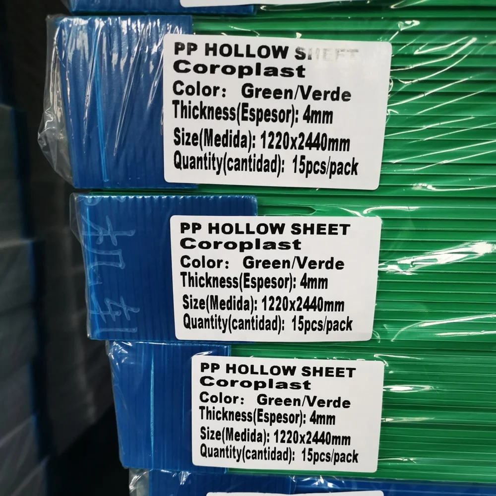 white black polypropylene hollow sheet coroplast Polycarbonate Hollow Sheet