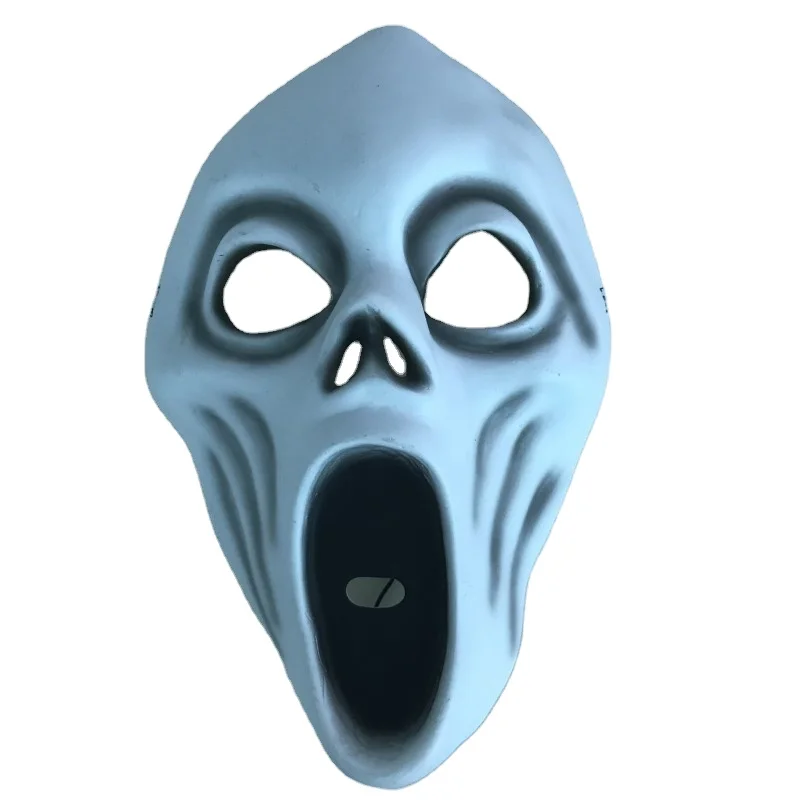 Factory Direct Priced PVC White Screaming Ghost Party Mask