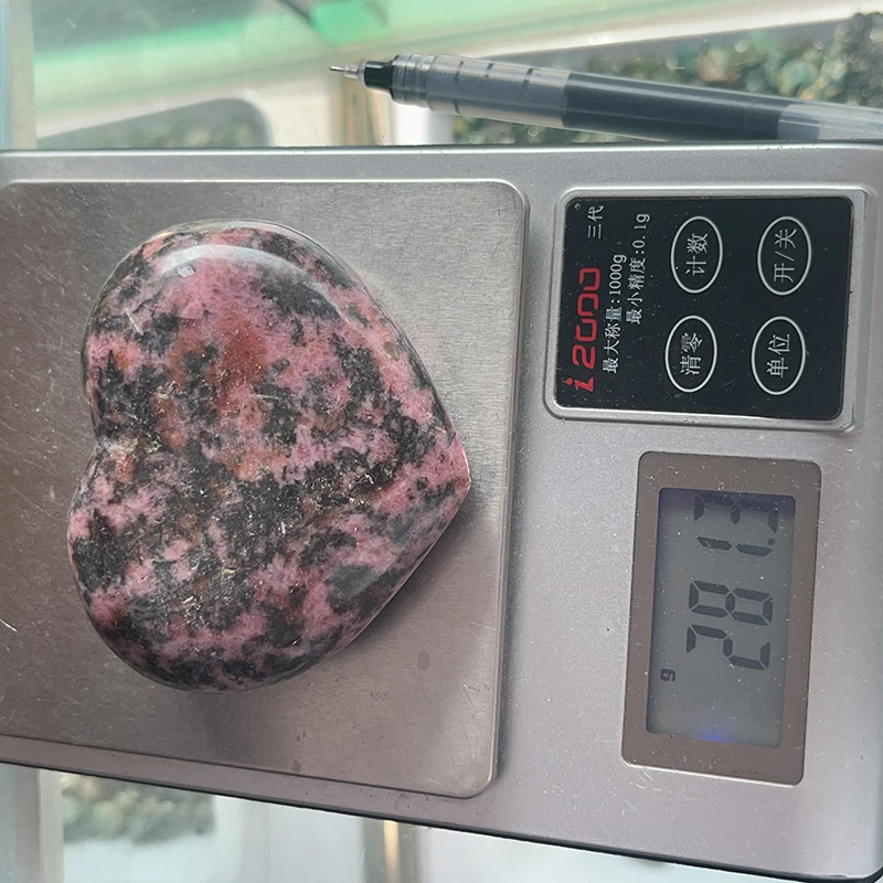 Natural Crystal Wholesale Bulk Craft Heart Rhodonite Heart Crystal Craft For Gift Craft