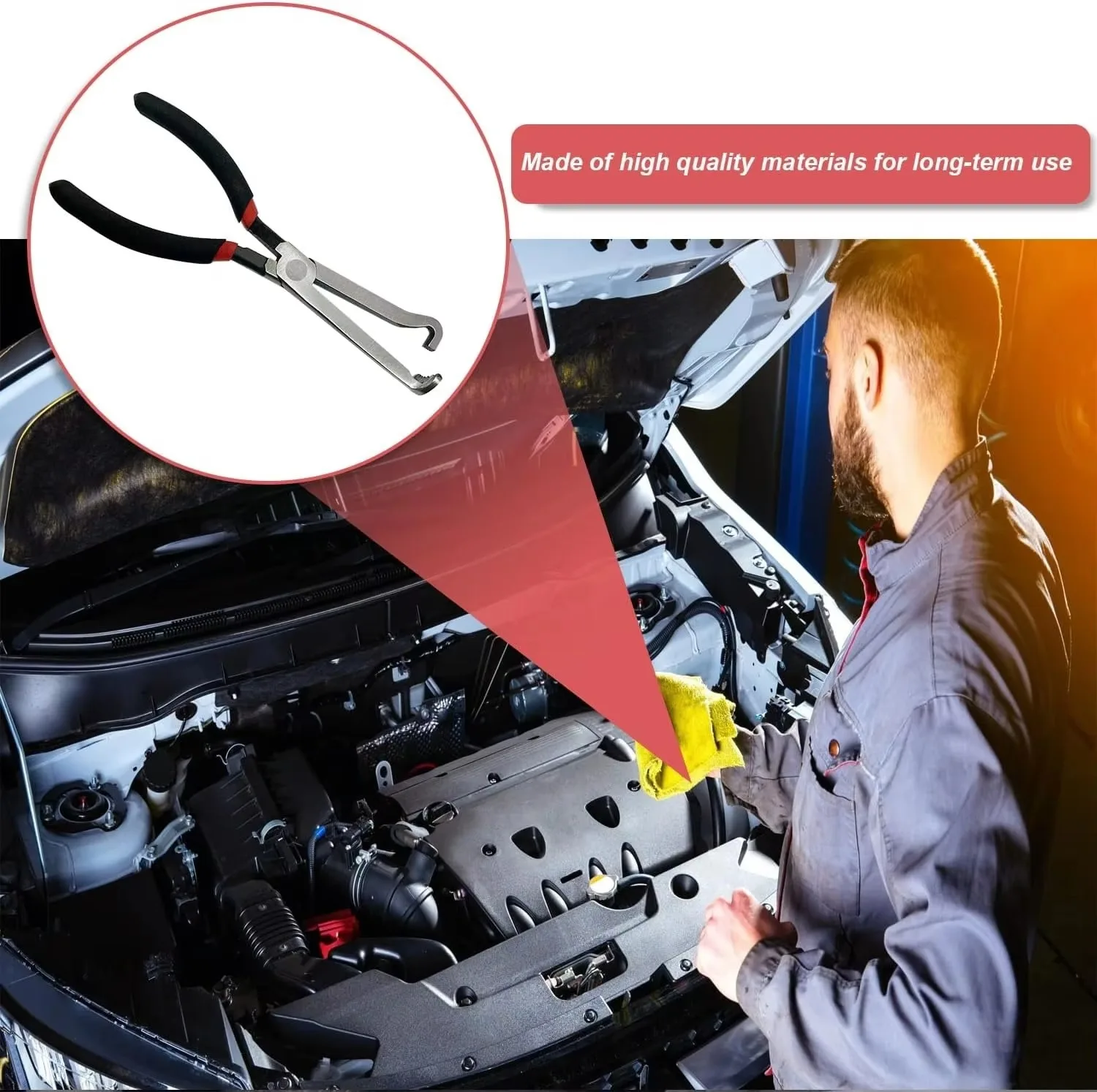 Electrical Disconnect Pliers 37960 Automotive Electrical Connector Disconnect Pliers Long Spark Plug Disassembly Pliers Tear