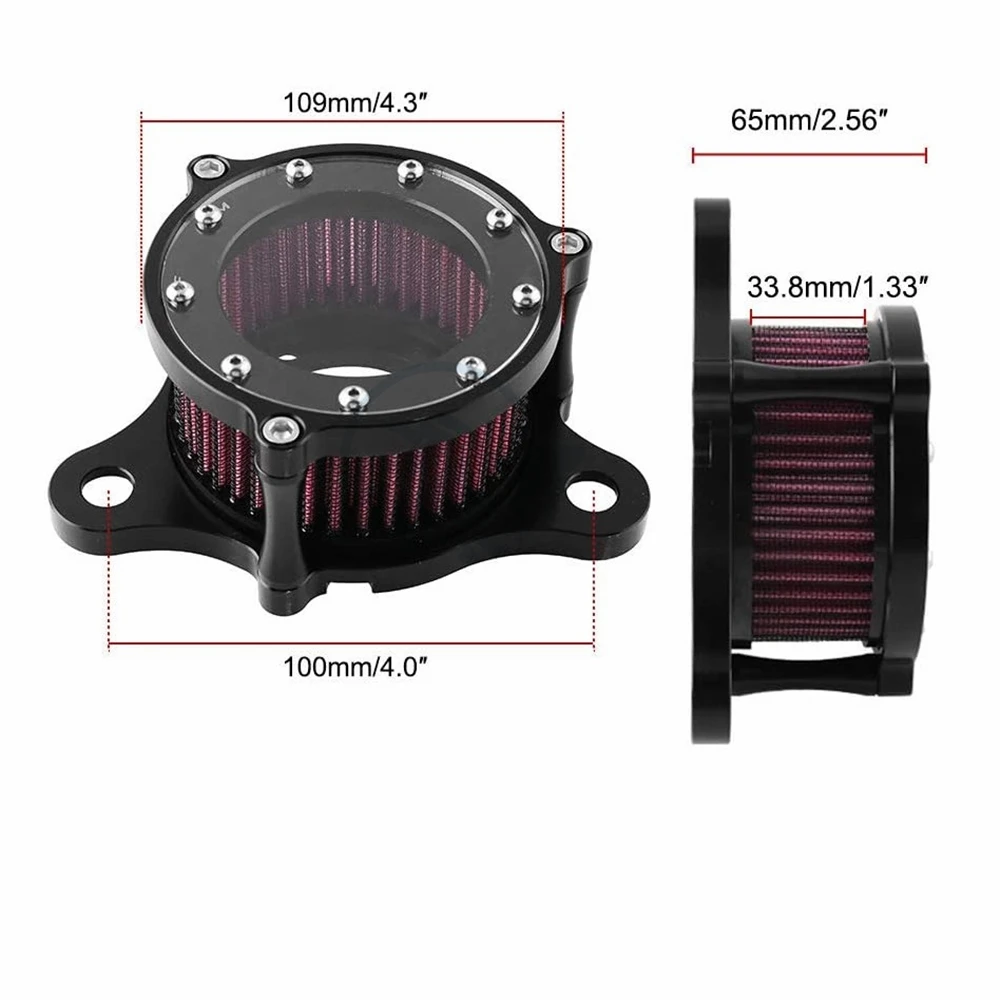 Motorcycle Air Filter CNC Cleaner Intake System Kit For Harley Sportster XL883 XL1200 Iron 883 48 72 Seventy-Two