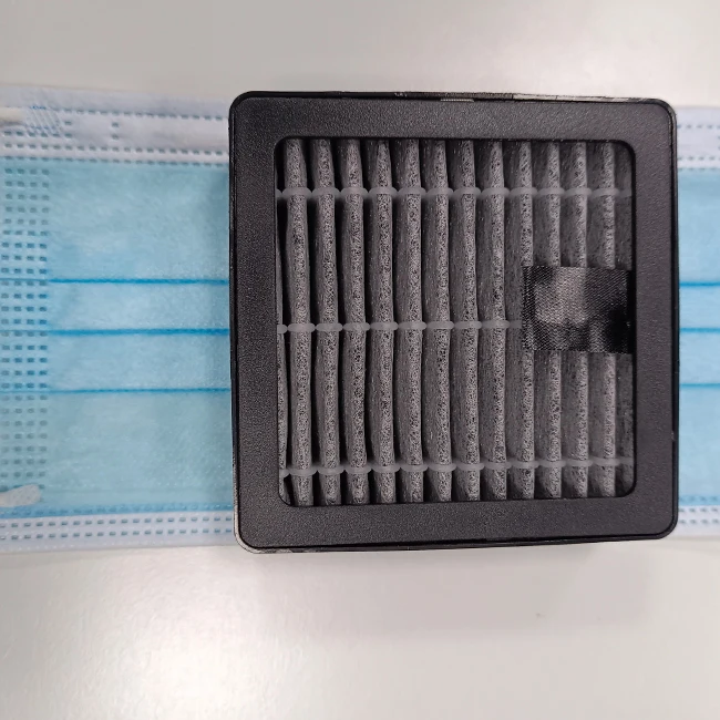 Высокоэффективный пластиковый каркас углеродная ткань складной hepa 0,3 микрон воздушный фильтр картридж для автомобиля