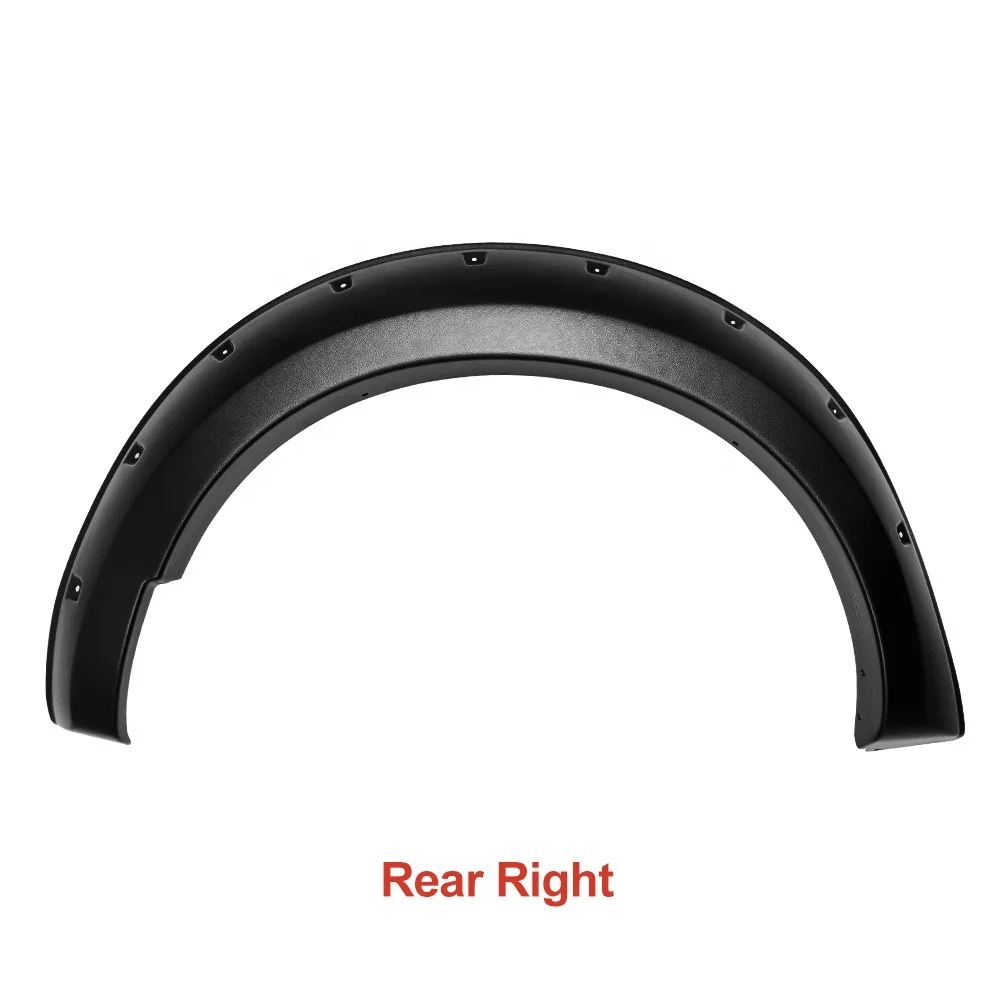 4x4 Car Accessories Black Wrinkle Fender Flares Wheel Arch Fit Navara D23 NP300 2014-2018