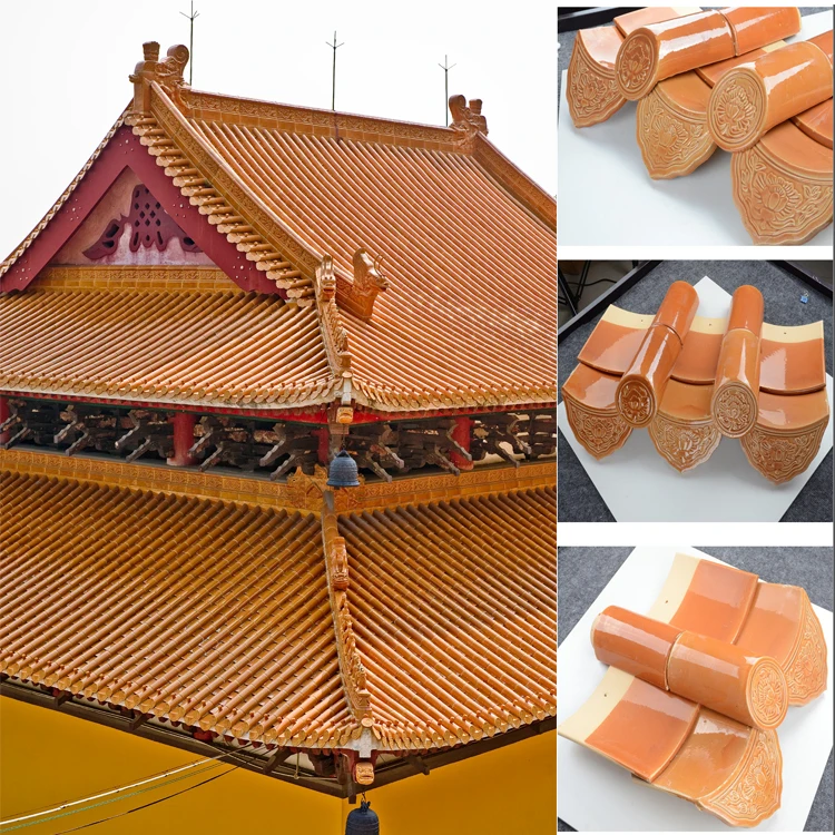 Clay red tile roofing panel dimensions