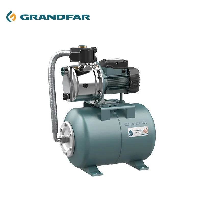 GRANDFAR wholesale 0.4kw 0.5HP 1-1.8bar hydraulic pumping petrol station water pump station with 24L tank