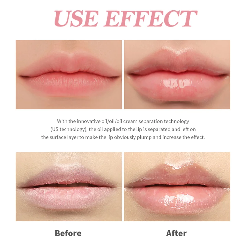 Moisturizing Lip Gloss Non-Sticky Long Lasting Lip Oil Gloss Lip Plumper