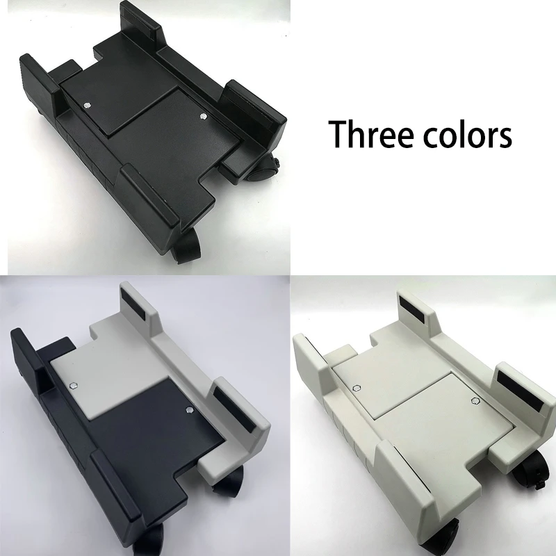 Smart-Furn PC tower stand holder cart mobile computer mainframe bracket ABS black white adjustable rolling desktop CPU sand cart