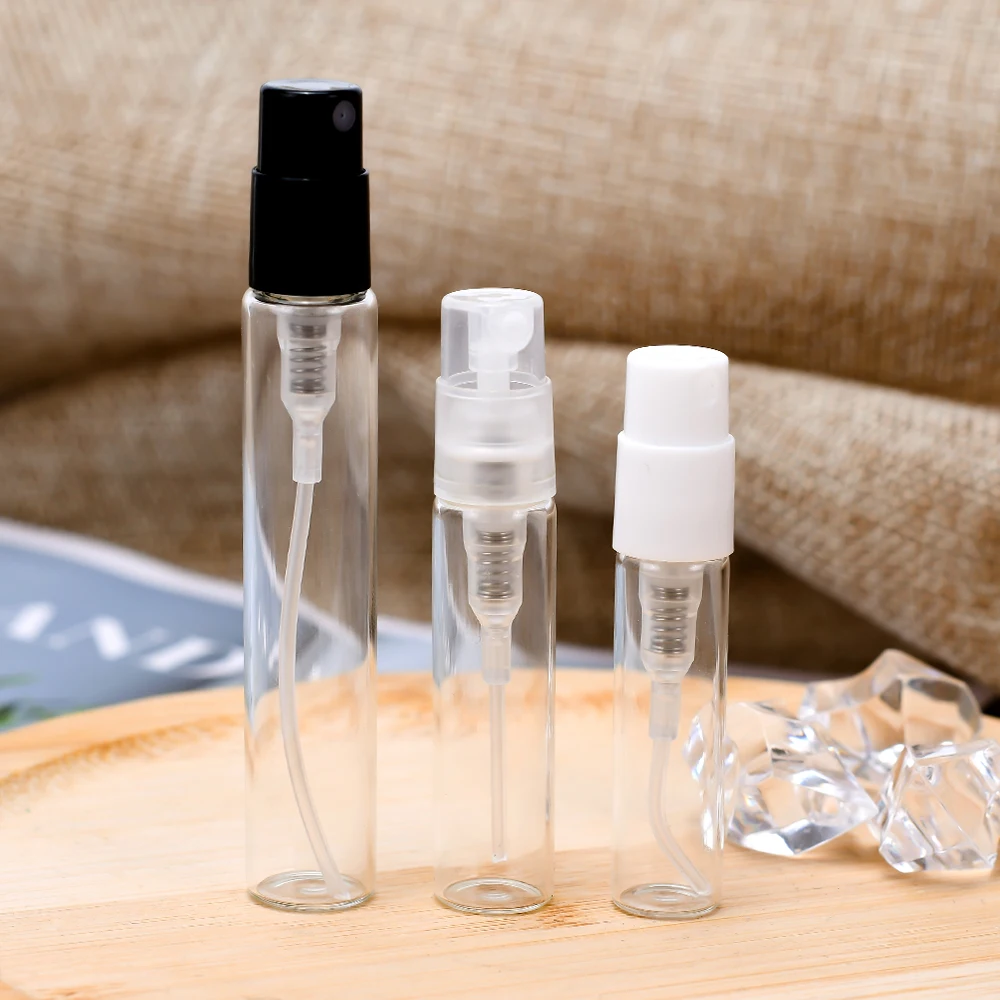 Wholesale Custom 2ml 3ml 5ml 10ml Aluminium Glass Spray Empty Perfume vial Bottle 10ml spray bottle