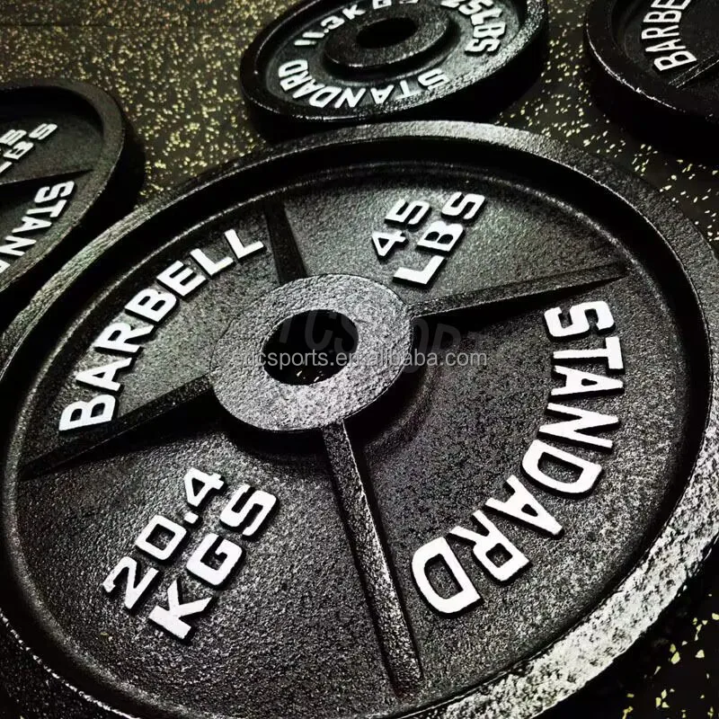 Weight Lifting Barbell  5LB  10LB 15LB  20LB 25LB OB Bumper Weight Plate