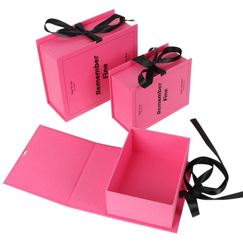Luxury Book Shape Cardboard Necklace Ring Jewellery Packaging Boxes Jewelry Gift Box with Ribbon
