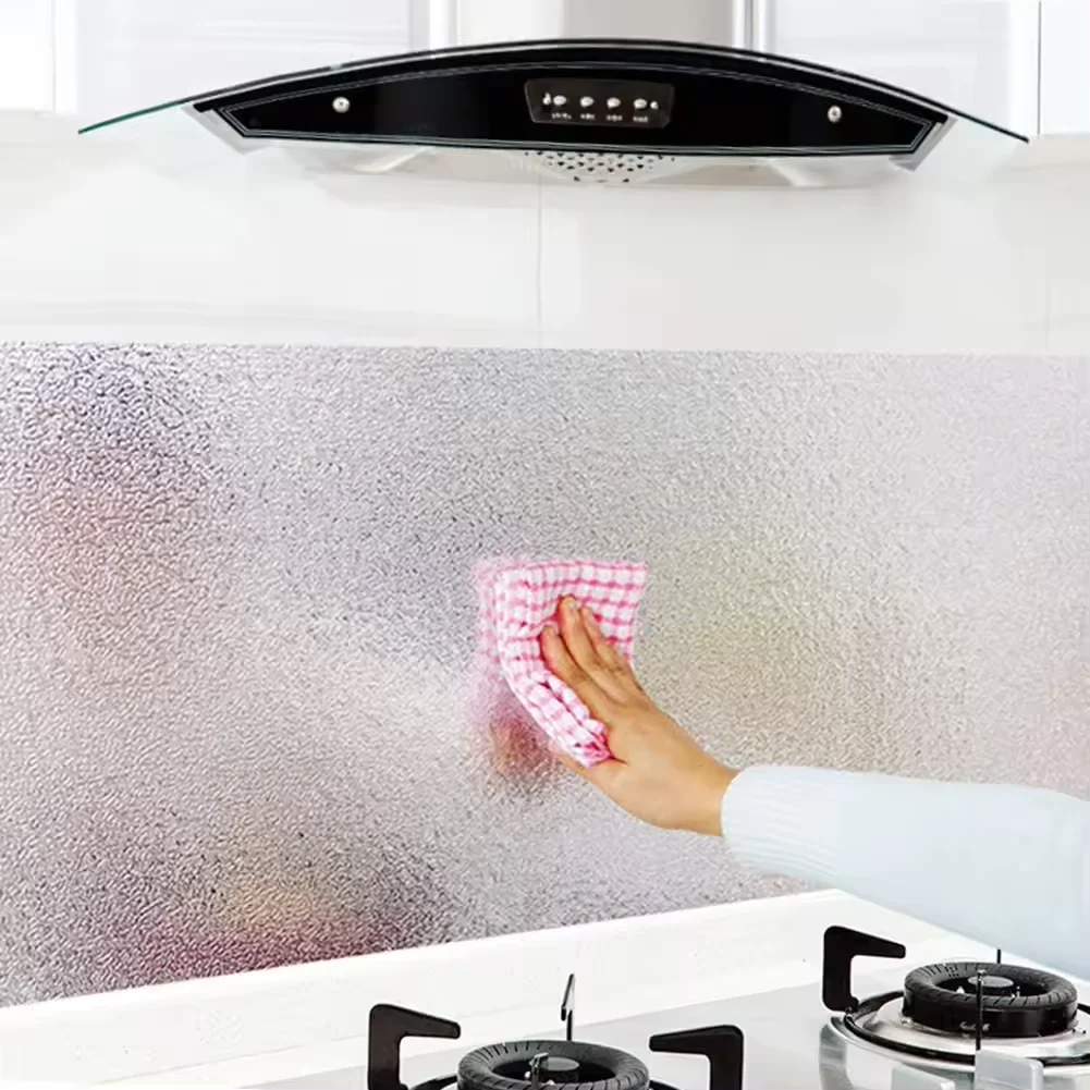 Custom Removable Decorative Waterproof Self Adhesive Croppable Kitchen Cabinet Oil Proof Wallpaper Sticker