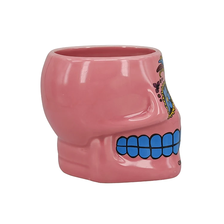 Wholesale 3D Ceramic Skulled Shaped Drink Cup Coffee Mug