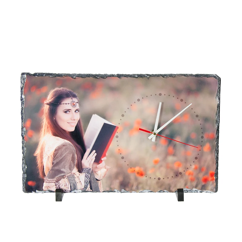 Sublimation Slate Photo Frame Wall Clock