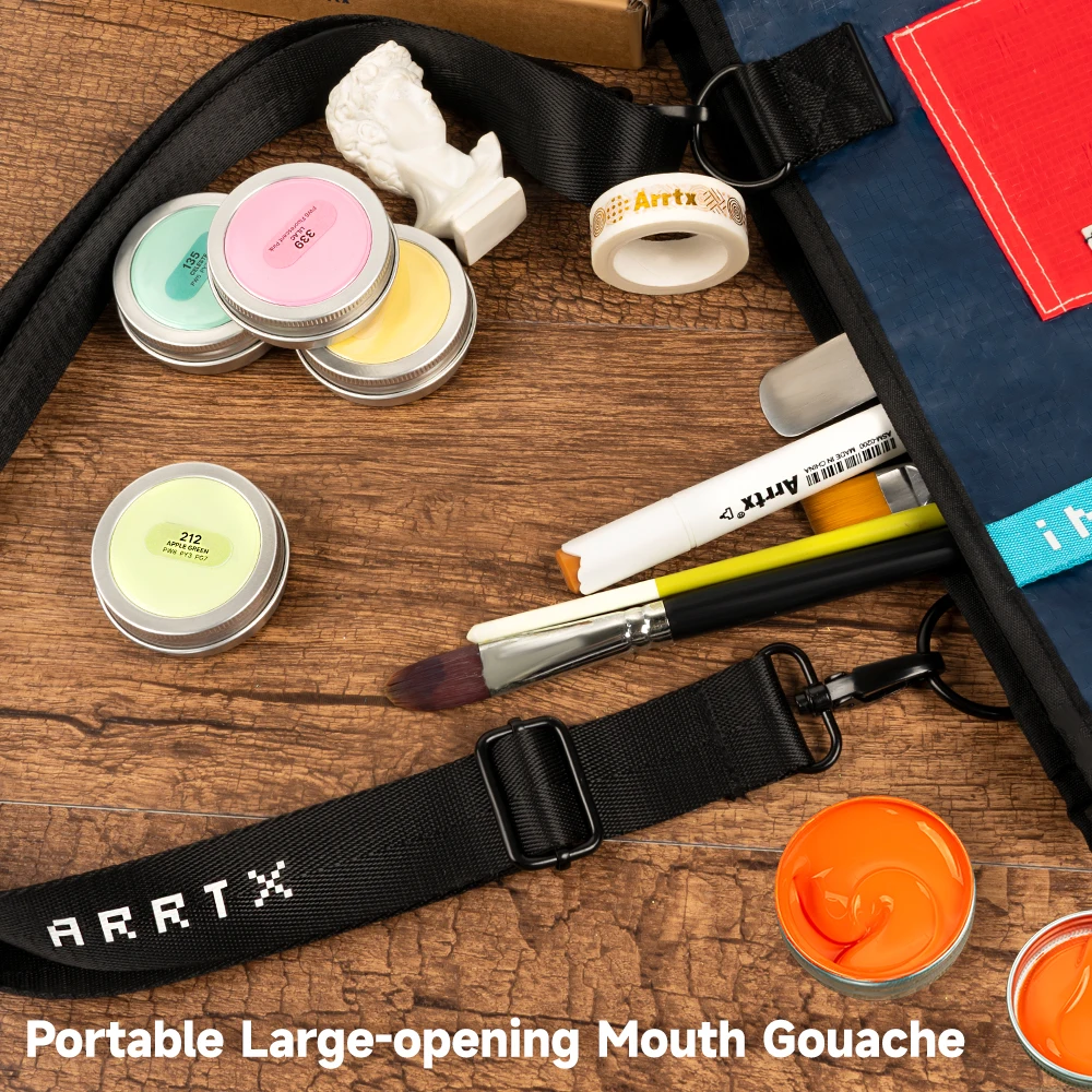 Arrtx Gouache Paint Set 9Colors x 30ml Perfect for Artists Students Gouache Opaque Watercolor Painting