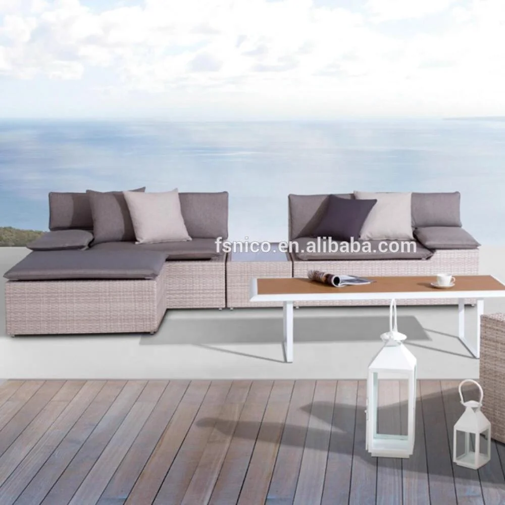 wicker garden furniture semi-circle round  outdoor rattan sofa