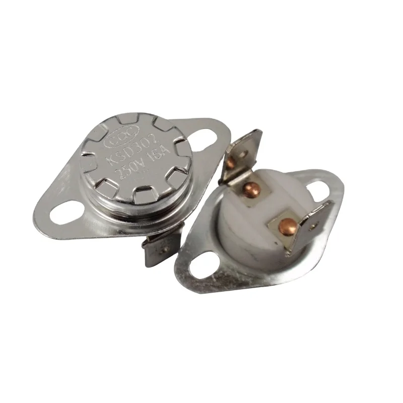 Switches    KSD301/KSD302 130C Celsius degree 16A 250V N.C. Normally Closed Ceramics Temperature Switch Thermostat control sw