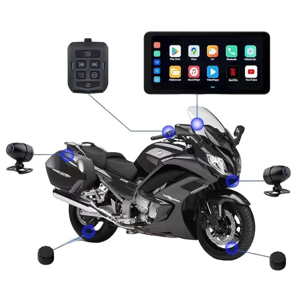 6.3 Inch Navigator Motorcycle Carplay Autohicar Billion Tire Pressure Monitoring Motorcycle Navigation Motorcycle Carplay Screen