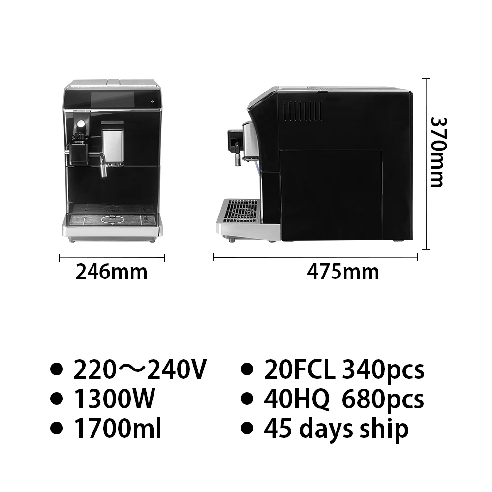 20 Bar Fully Automatic Keurig Saachi Nova Brand Smart Hot Selling Spresso Espresso Machine Coffee Maker