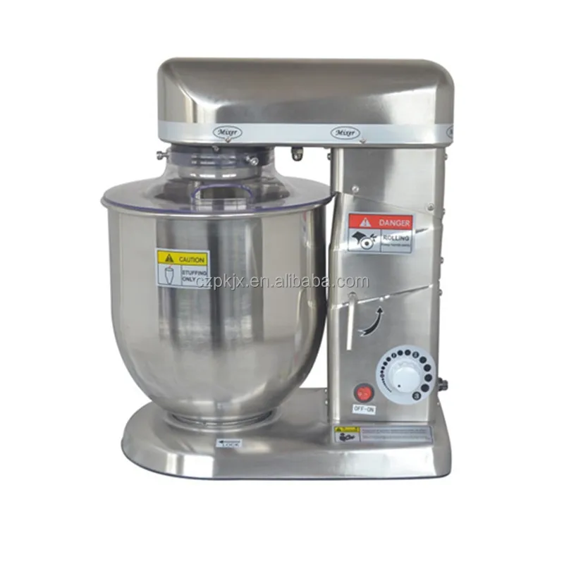 Stainless steel 10 liter food mixer 3 in 1 commercial electric food mixer machine