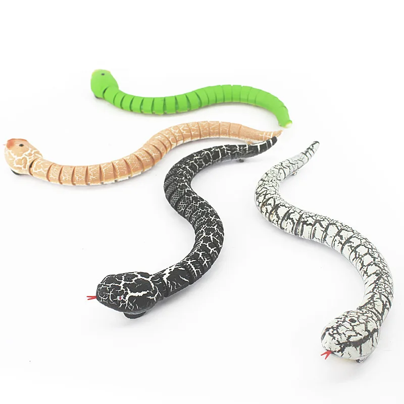 Kids Gift Scary Trick Prank Toy Simulation Rattlesnake IR Radio Remote Control RC Snake