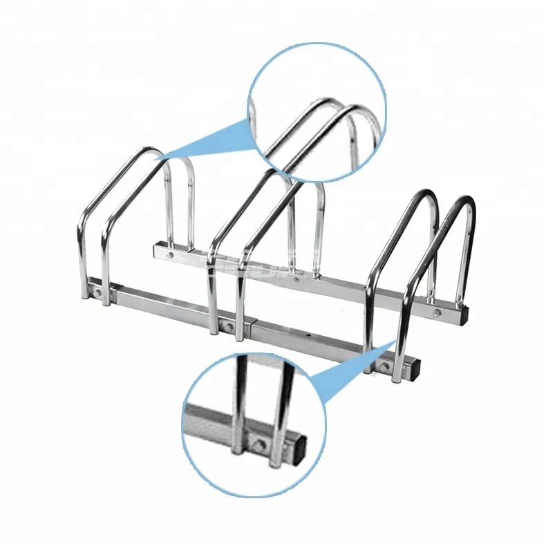 Metal Floorbitch Mounted Bike Rack Solid Easy Assembly Bicycle Parking Display Stand