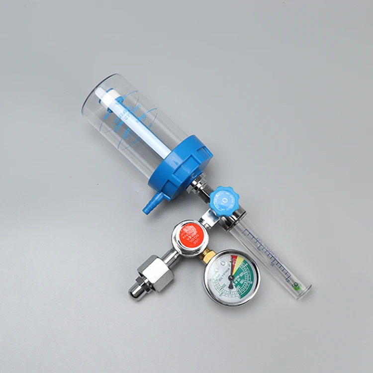 2021 Hot Selling Medical Oxygen Regulators Manometer Oxygen Pressure Regulator with Humidifier
