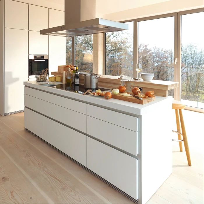 Smart kitchen cabinet modern with  polycarbonate  kitchen cabinet door