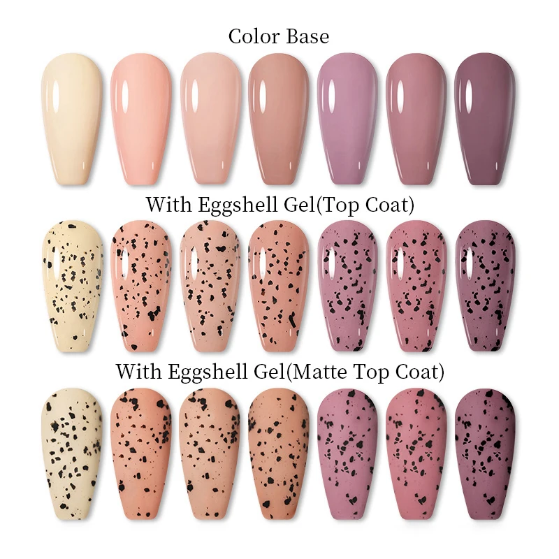 Soak Off 15ml Non-toxic Clear OEM ODM Spots Eggshell Top Coat UV Gel Nail Polish