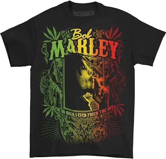Rasta rastafarian clothing Reggae Bob marley t-shirt