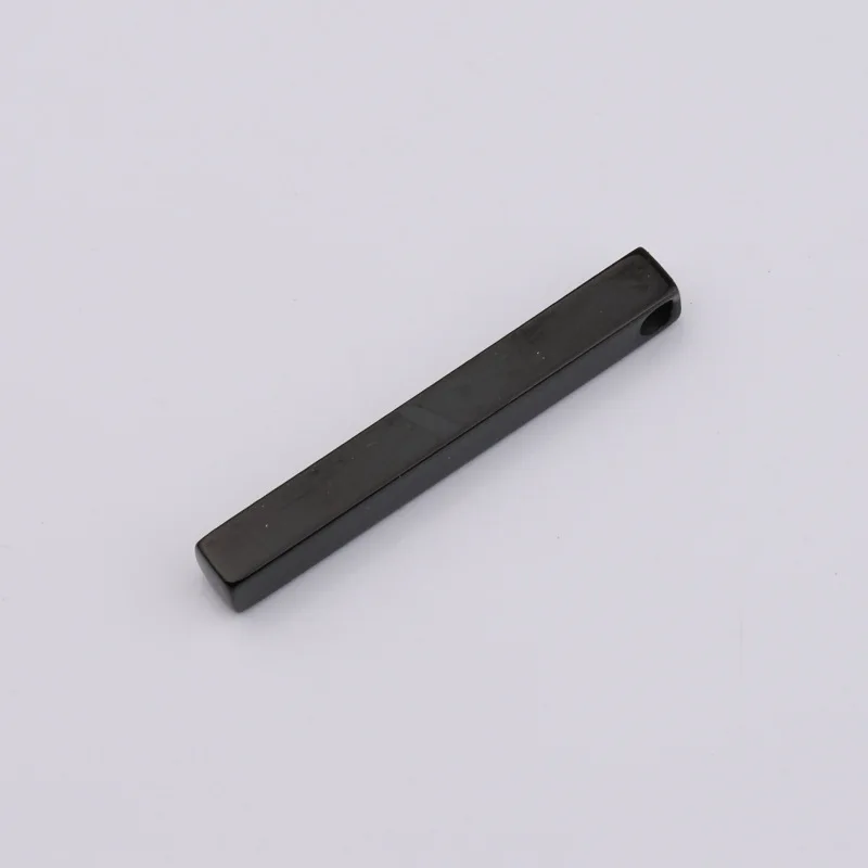 Stainless Steel Gold PVD Plated Blank Vertical 40*5MM Rectangular Bar Accessories Titanium Steel Cube Stick Jewelry Fitting