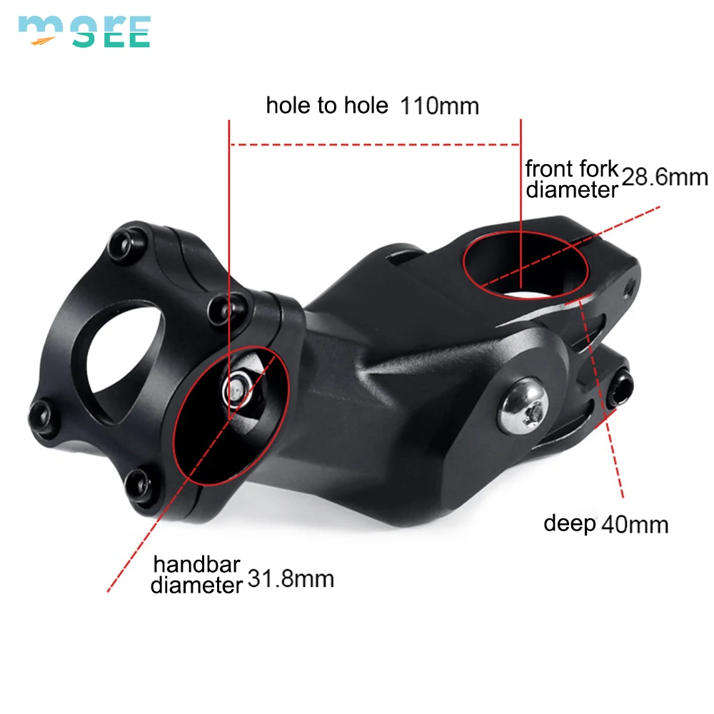 SeeMore Most Road Bike Cycling MTB Stem 31.8 110mm Mountain Bike Stem Short Handlebar Stem