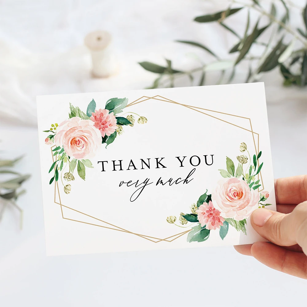 Custom Personalized thank you card  Greeting Card Writing Postcard Gift Custom Thank You Card for Small Business