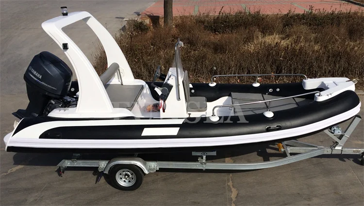 Special Offer 18 ft 5.2 m Fiberglass Hull PVC or Hypalon Speed Inflatable Rowing Drift RIB Boat