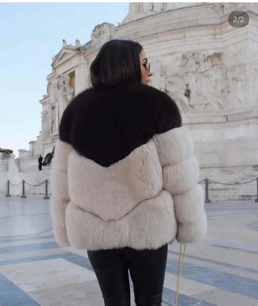 Women faux fur coats faux fur jacket new design fur coat Factory price Shenzhen Lily Cheng