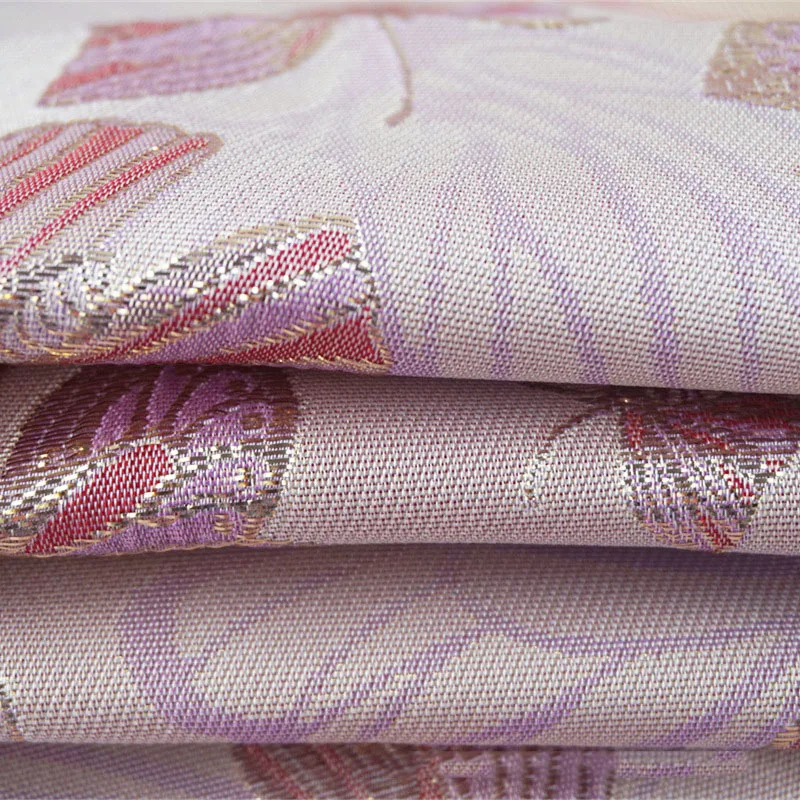 Customized Woven Fabric Metallic Brocade Floral Jacquard Fabric By The Yard Dress Bridal Fashion Clothes Textile