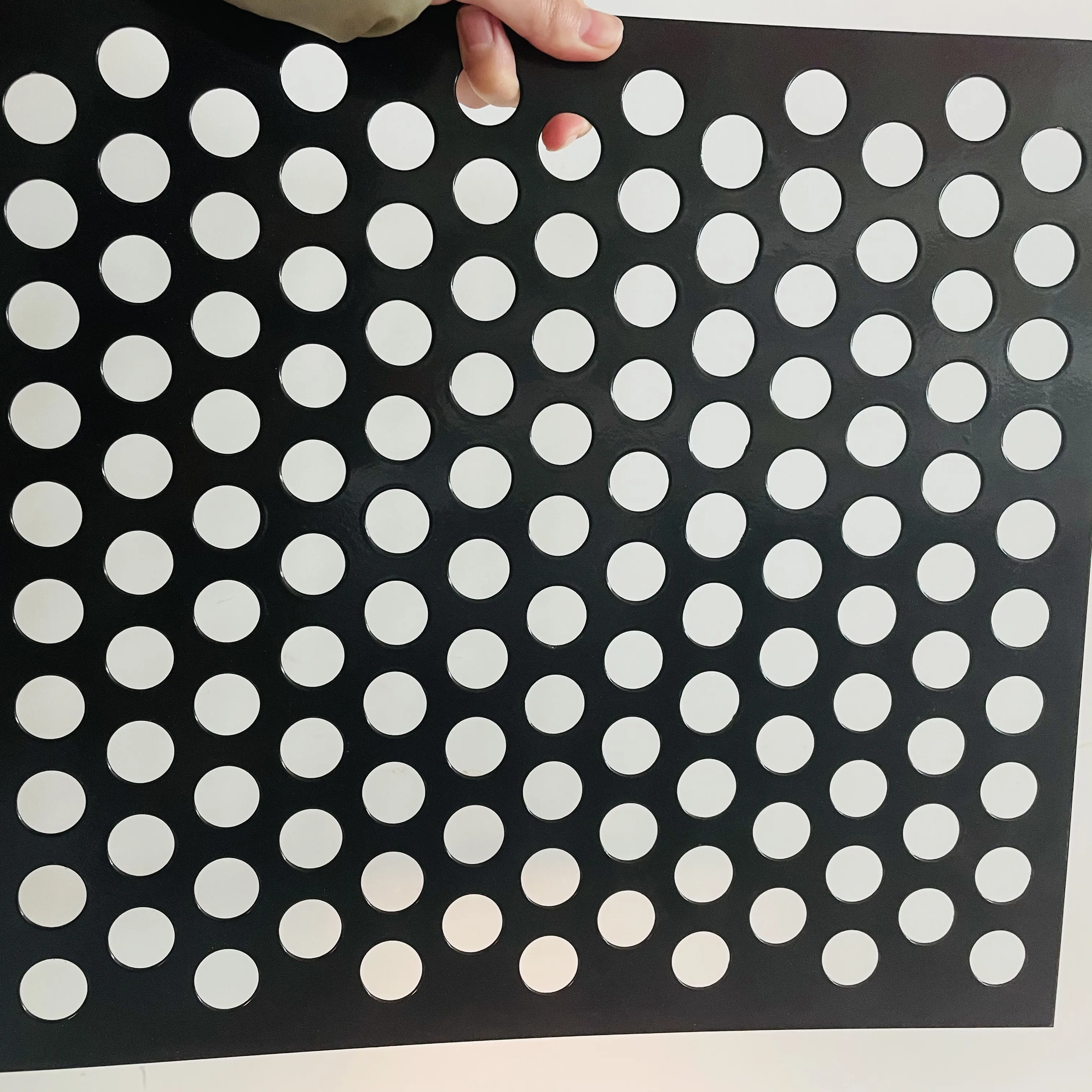 Aluminium round hexagonal perforated metal sheet for exterior wall decorative