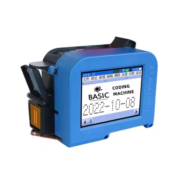 Easy to operate Semi-automatic inkjet batch code printing machine for food package