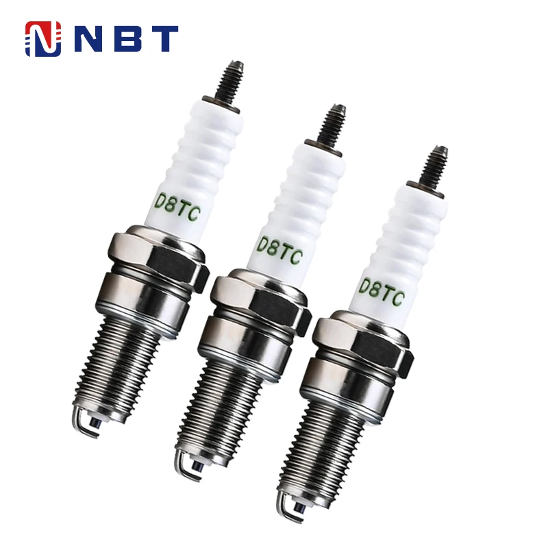 NBT Fast Delivery Wholesale D8TC Spark Plug Motorcycle High Temperature Nickel OEM Spark Plugs for Honda,Yamaha,Suzuki Motorbike