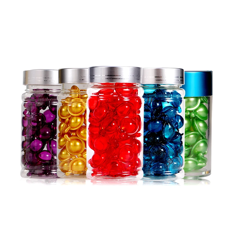 Hair Vitamins Treatment Oil Capsule No Rinse Essence for Frizzy And Dry Damaged Hair Rich In Vitamin A C E And Pro-Vitamin