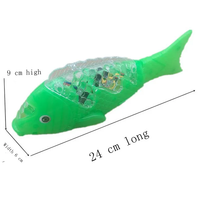2021 Realistic Electric Fish Simulation Electric Kids Toy With Music