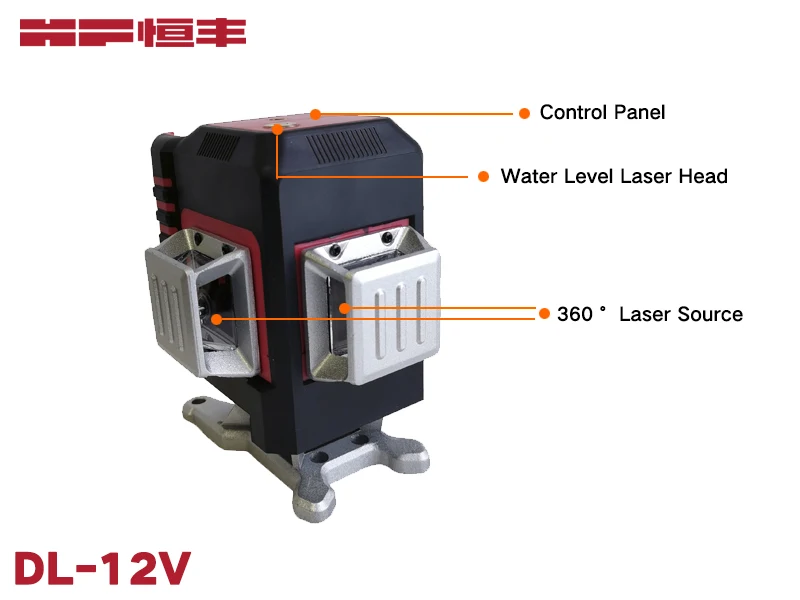  12 Lines 3D Green Laser Levels Self-Leveling 360 rotary laser level