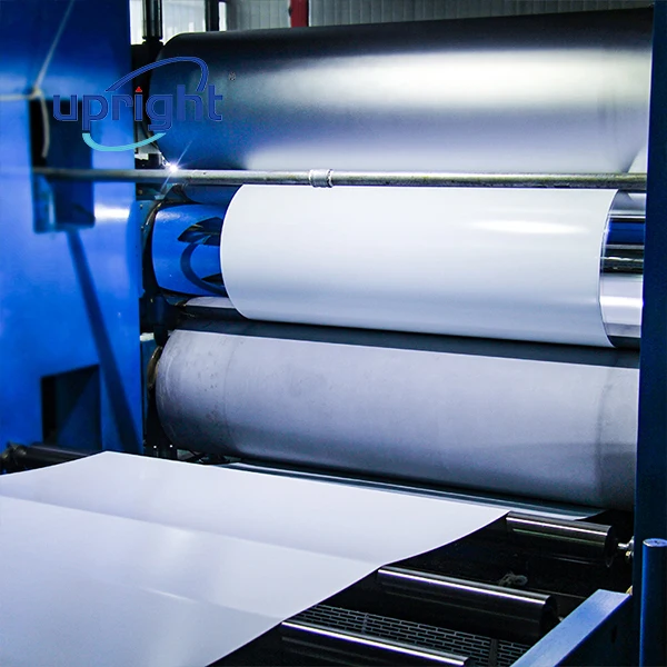 Upright glossy white pvc rigid Offset printing plastic sheet for making cards