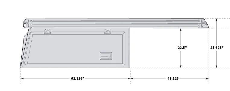 Outdoor 6ft Topper Sleek Pickup 4x4 Truck Camper Overland Popup Mini Standard  Tent Off-Road Slide On Customized Camper DIY.