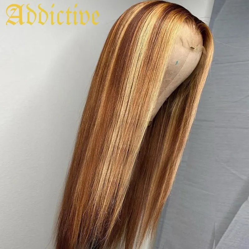 Addictive Silk Base Hd Brazilian Human Hair Lace Wigs Topper